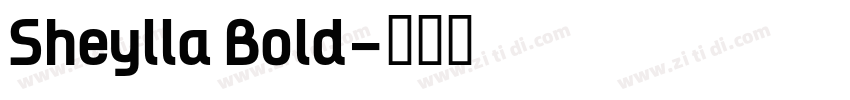Sheylla Bold字体转换
